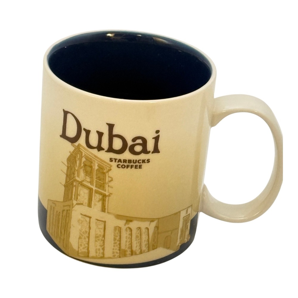 Starbucks Dubai Coffee Mug City Skyline Architecture 2011 Collector 16 oz